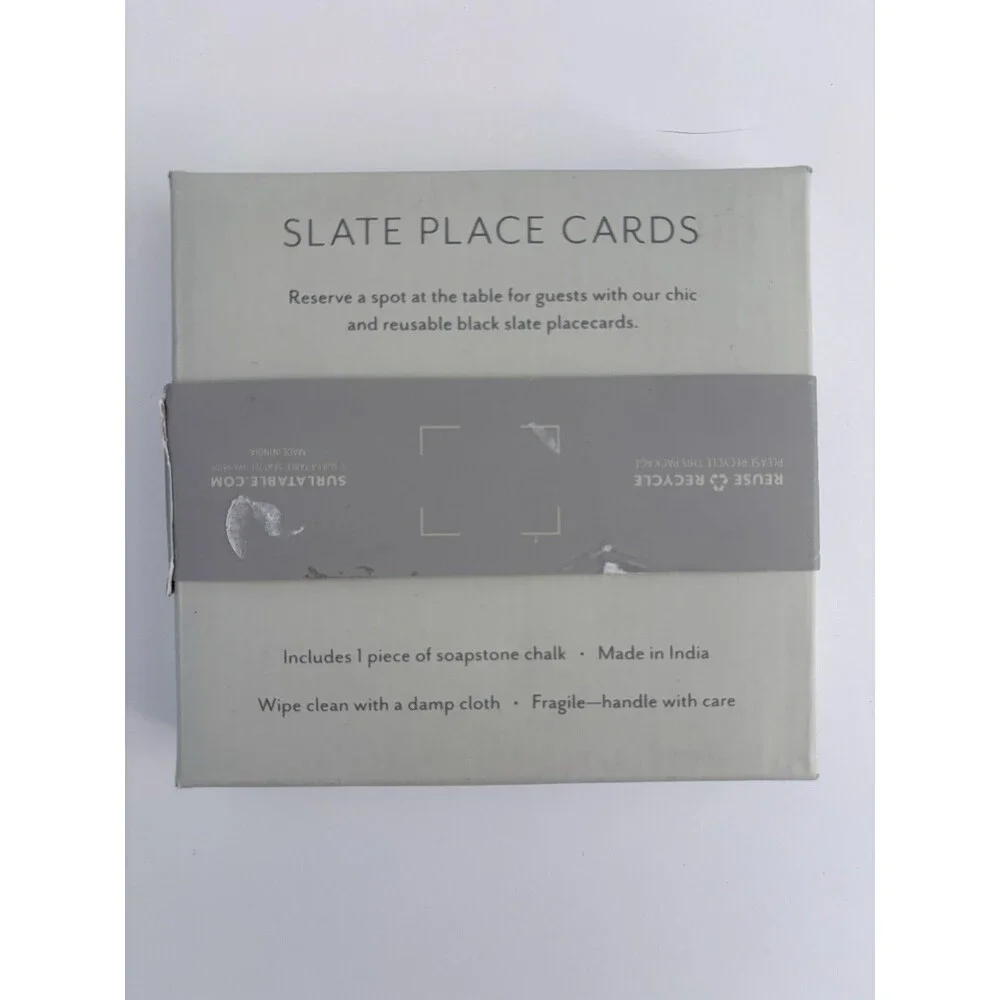 Sur La Table Slate Place Cards Set Of 4